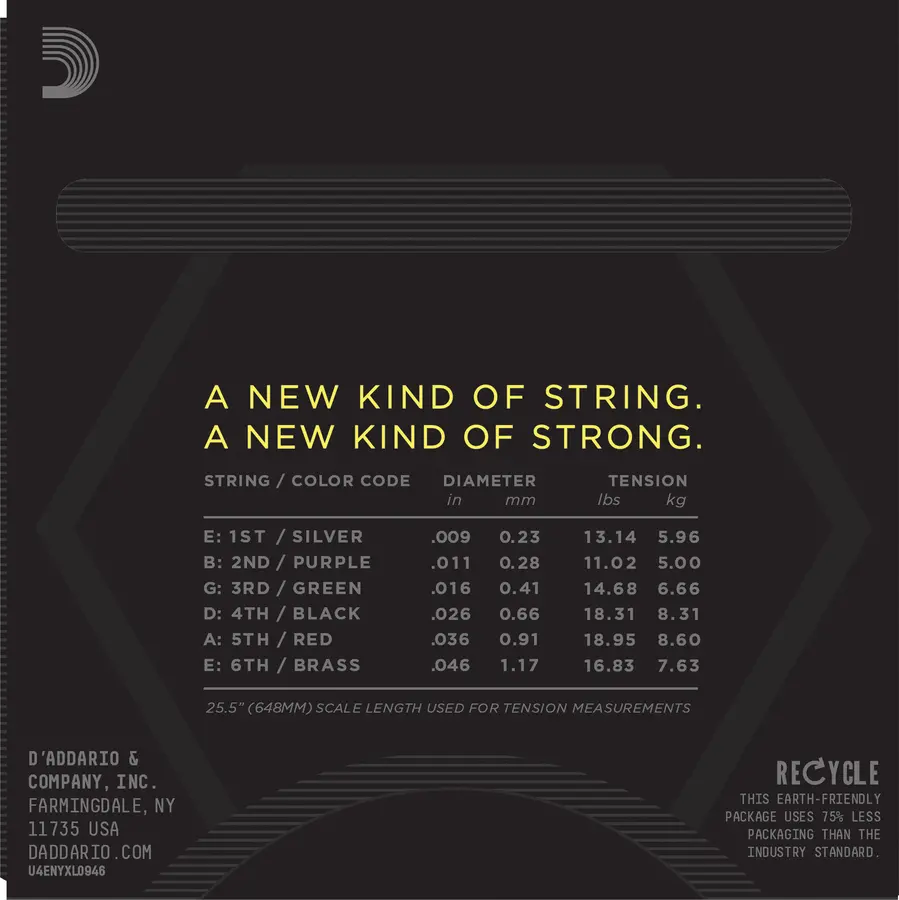 D'addario NYXL 0946 El.Gitar strenger (009-046) 