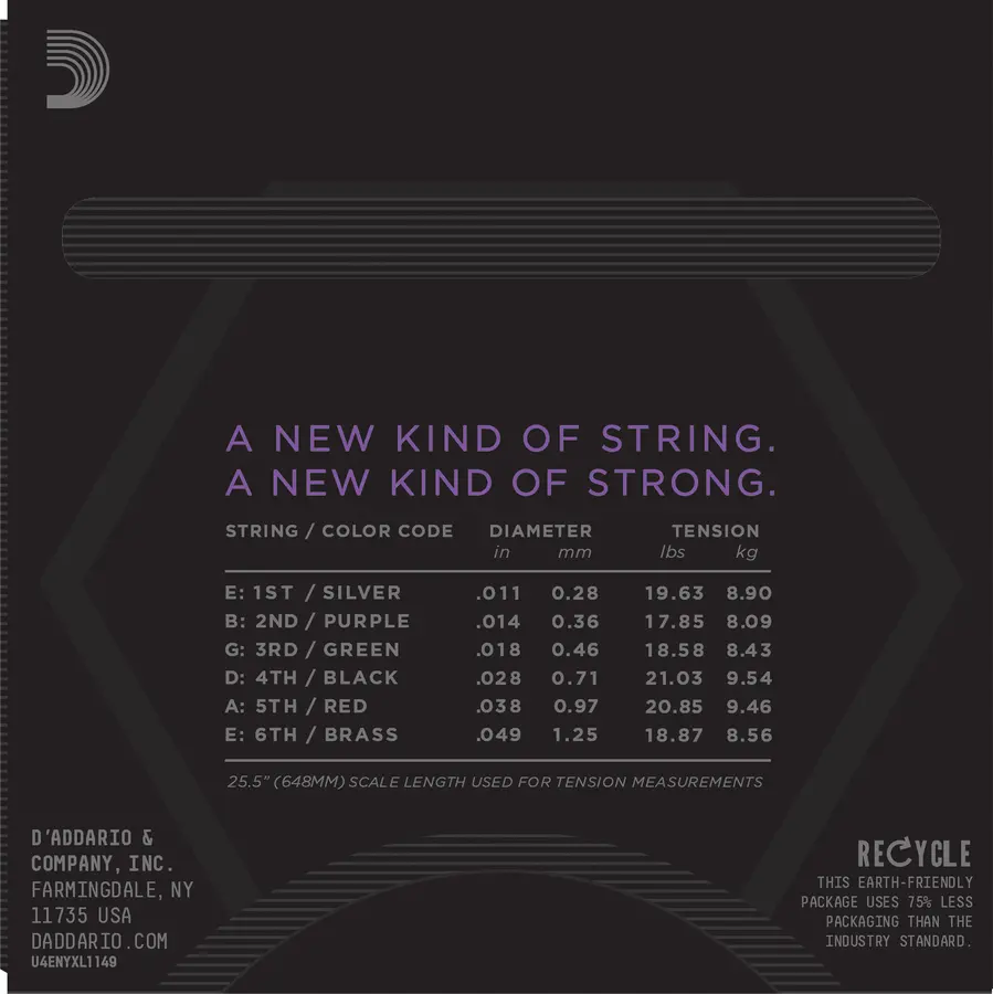 D'addario NYXL1149 El.Gitar strenger (011-049) 