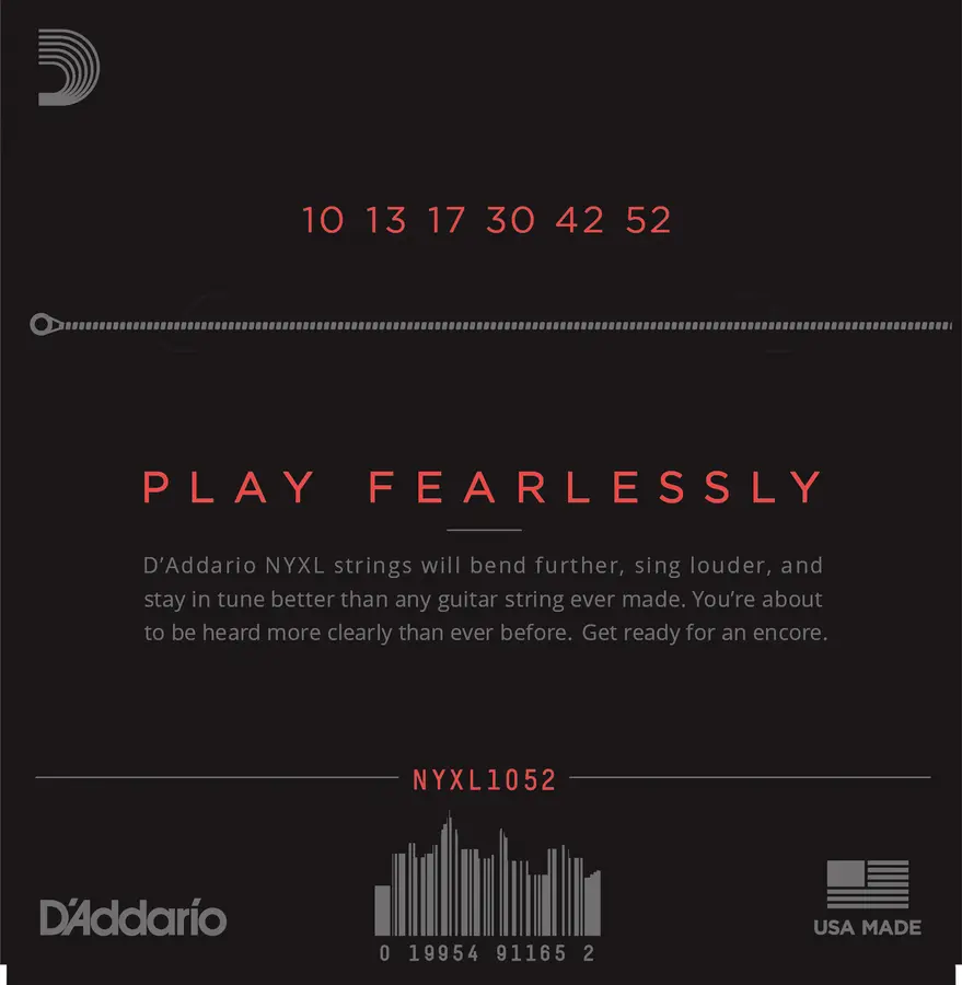 D'addario NYXL1052 El.Gitar strenger (010-052) 