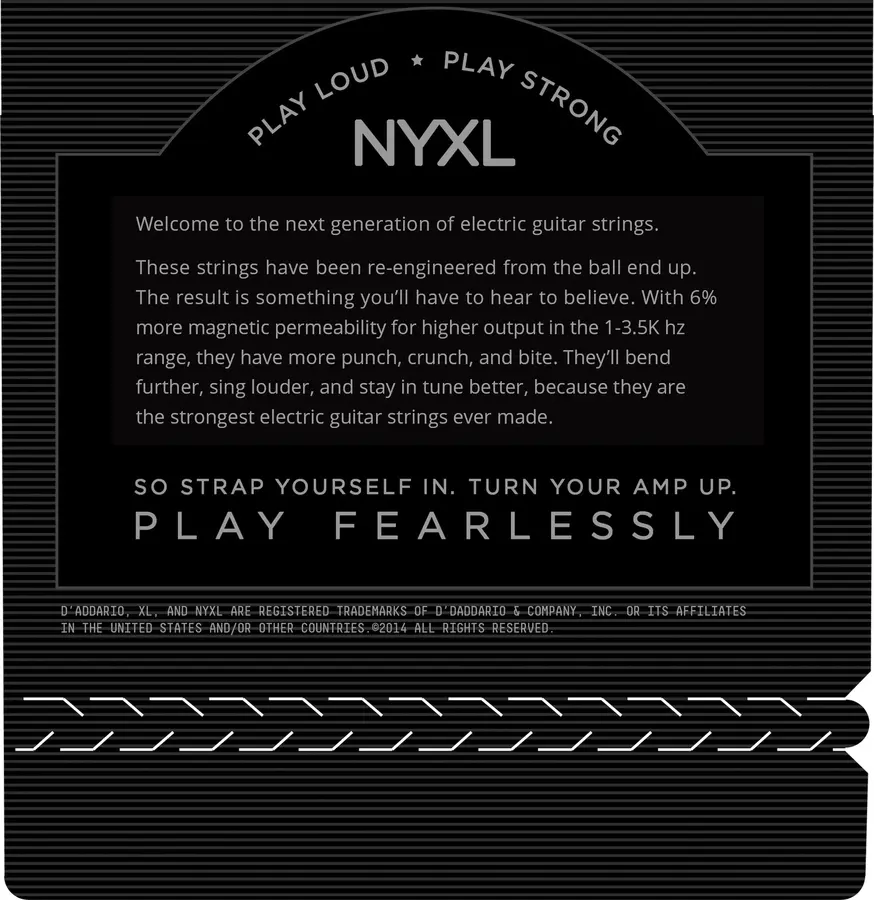 D'addario NYXL1052 El.Gitar strenger (010-052) 