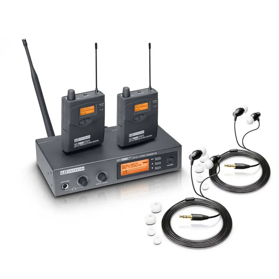 LD Systems MEI 1000 G2 BUNDLE IE Monitoring Sys 2x BP, 2x IE Headset 