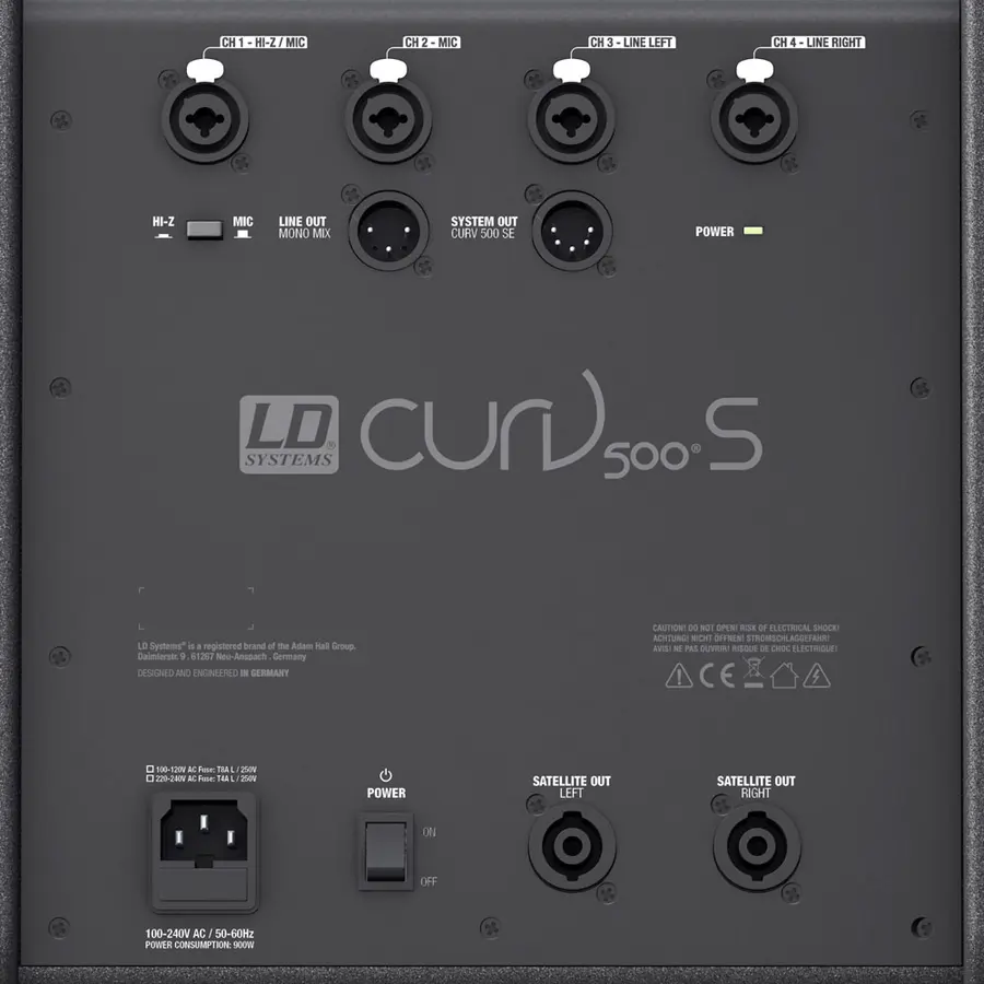 LD Systems CURV 500 PS - Array System Set incl Distance Bar & Speaker Cables 