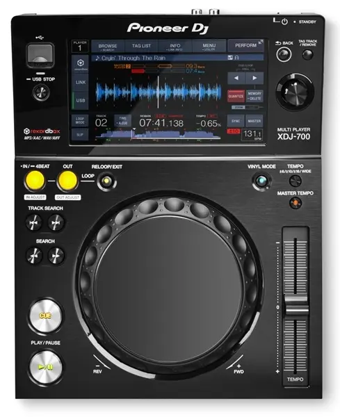 Pioneer XDJ-700 DJ kontroller, USB og berøringsskjerm 