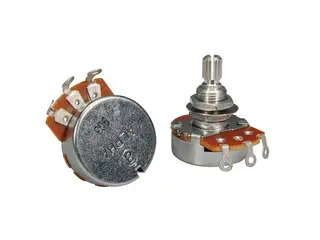 Alpha ALP250-B32 250K linear pot standard length bushing .375",3/8" diam