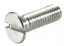 Maskinskrue/sporskrue M3X10 silver Helgjenget skrue med forsenket hode