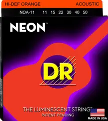 DR Strings NOA11 Neon Orange (011-050) Medium-Light