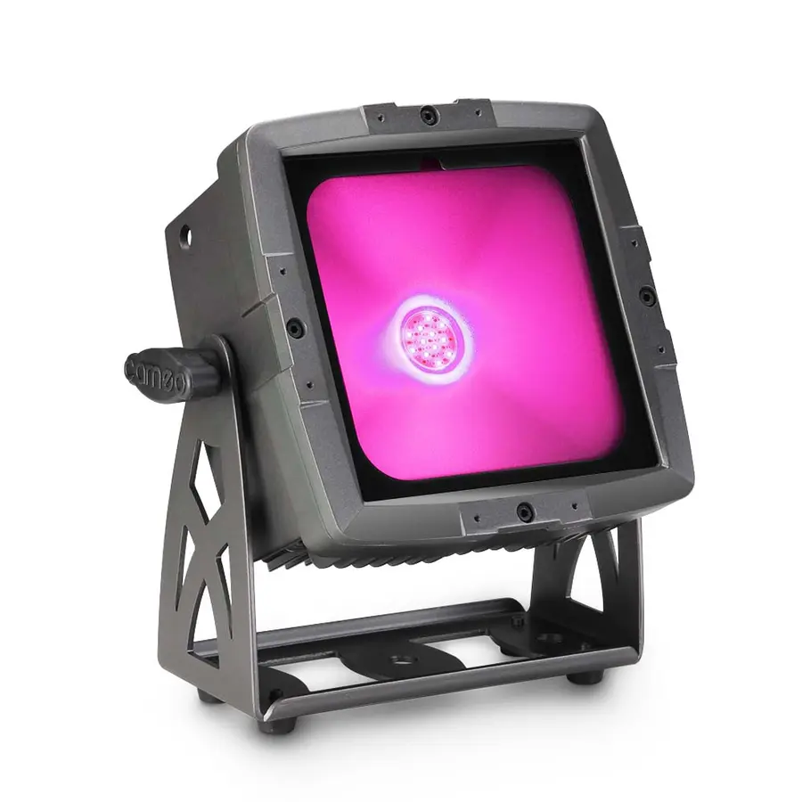 Cameo FLAT PRO FLOOD IP65 TRI Outdoor Flood Light with 60W Tri-Color COB LED 