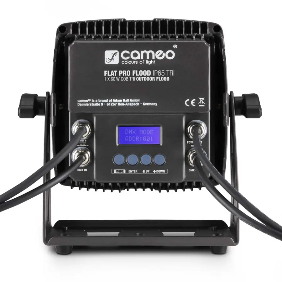 Cameo FLAT PRO FLOOD IP65 TRI Outdoor Flood Light with 60W Tri-Color COB LED 