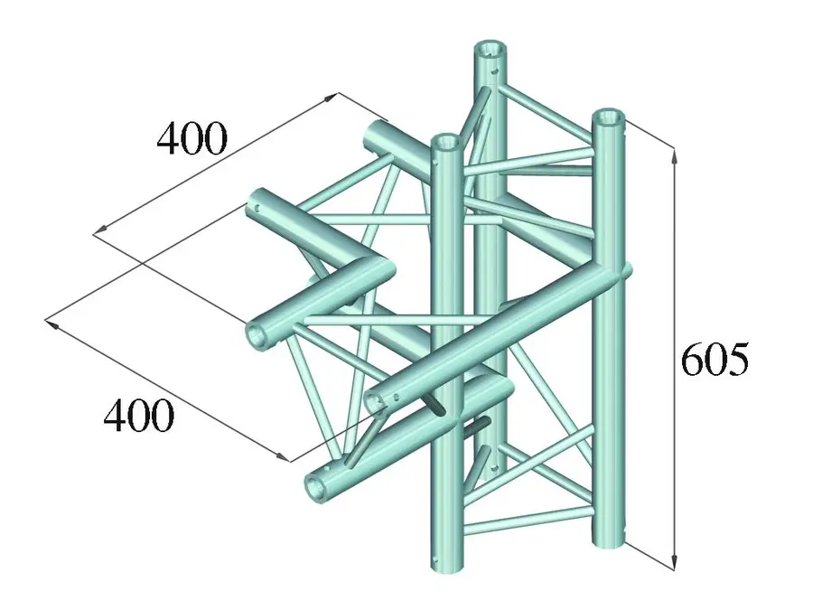 ALUTRUSS DECOLOCK DQ3-PAC44 4-way corner left 