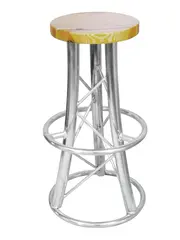 ALUTRUSS Bar stool, curved