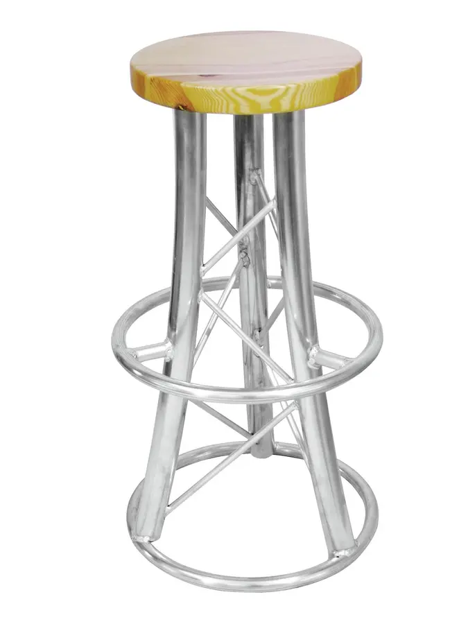 ALUTRUSS Bar stool, curved 