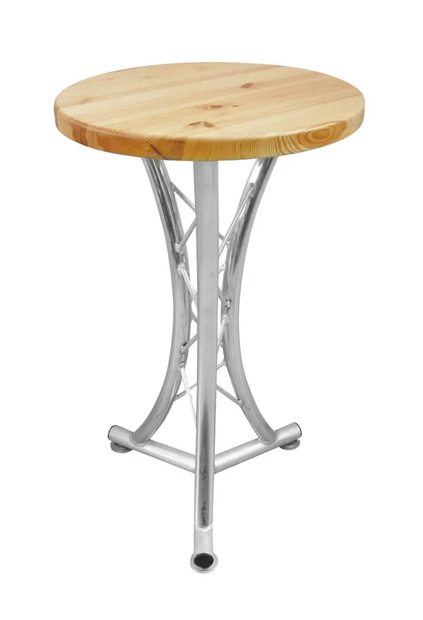 ALUTRUSS Bistro table, curved 