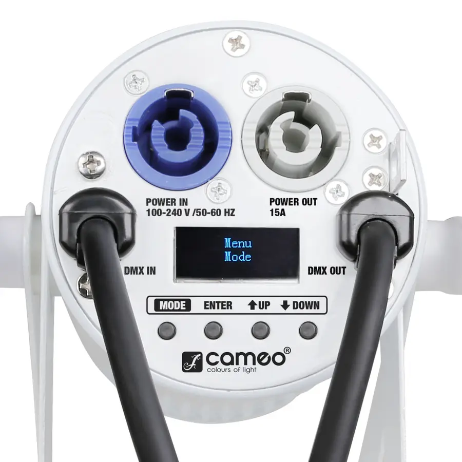 Cameo Q-Spot 15 RGBW WH - Compact Spot Light w( 15W RGBW LED White Housing 