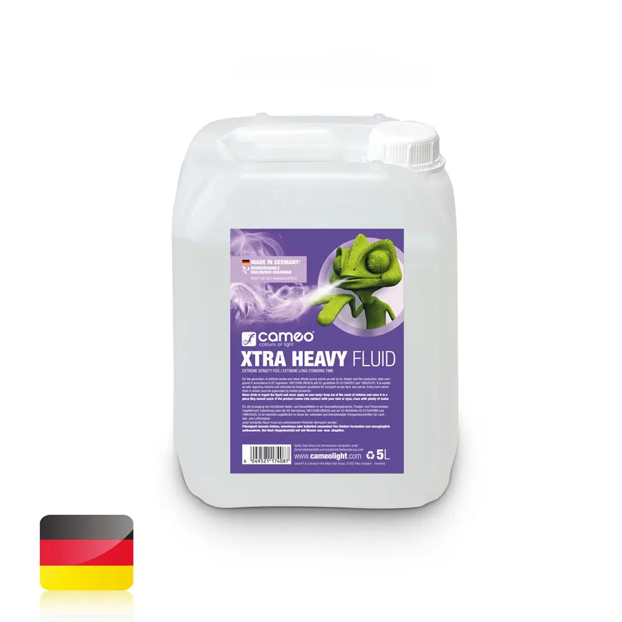 Cameo XTRA HEAVY FLUID 5L - Fog fluid w/ high density, long standing time 