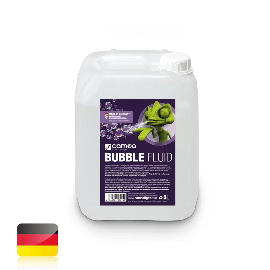 Cameo BUBBLE FLUID 5L - Special fluid for generating soap bubbles 5 L 
