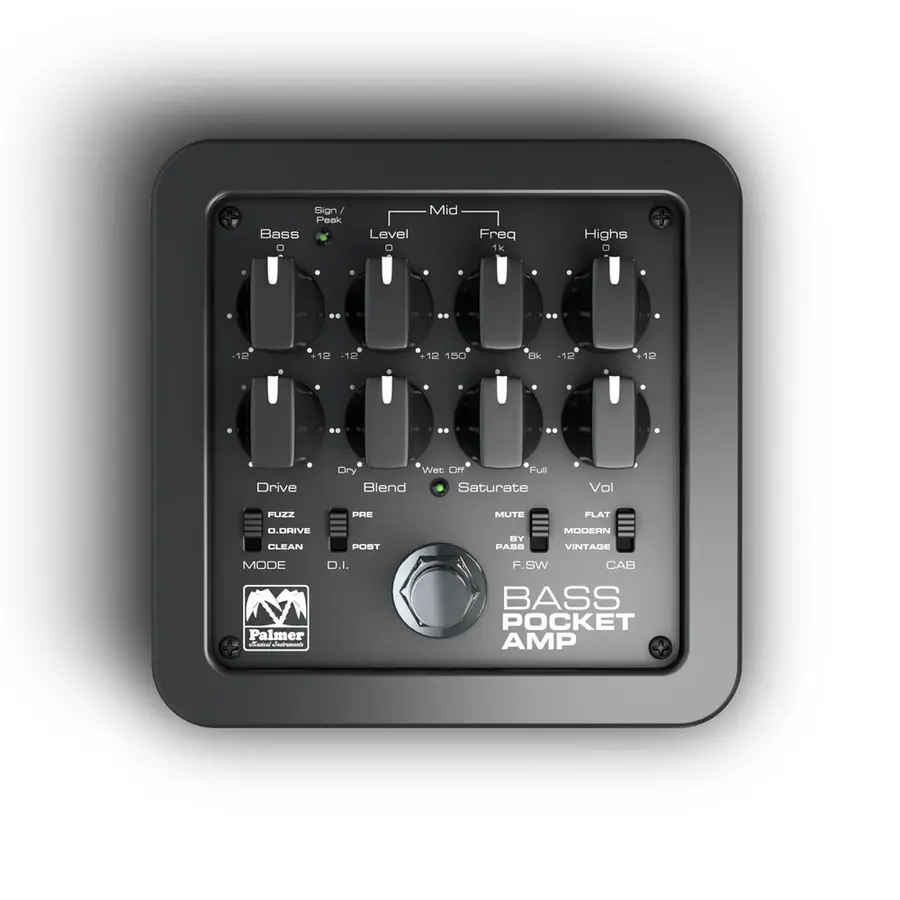 Palmer MI POCKET AMP BASS Portable Bass Preamp 