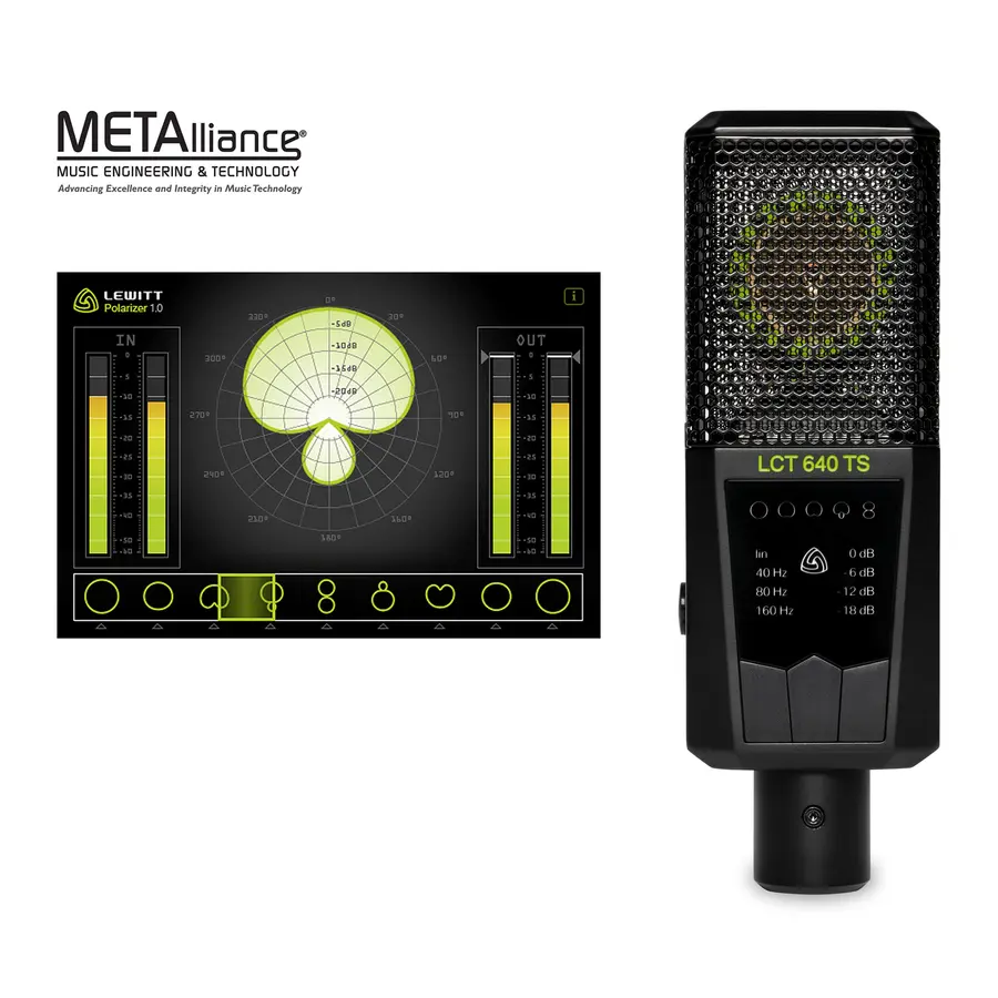 Lewitt LCT 640 TS Kondensatormikrofon Twin system med dual output mode 