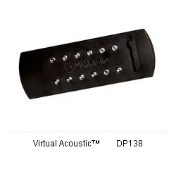DiMarzio DP138BK Pickup Acoustic Virtual Acoustic  Black