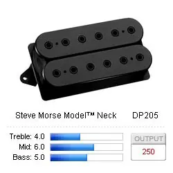 DiMarzio DP205BK Pickup Humbucker Steve Morse/Neck Black 