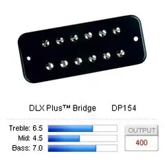 DiMarzio DP154BK Pickup Soapbar DLX Plus/Bridge Black