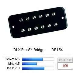 DiMarzio DP154BK Pickup Soapbar DLX Plus/Bridge Black 