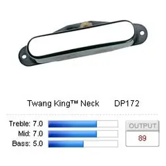 DiMarzio DP172C Pickup Tele Twang King/Neck Chrome