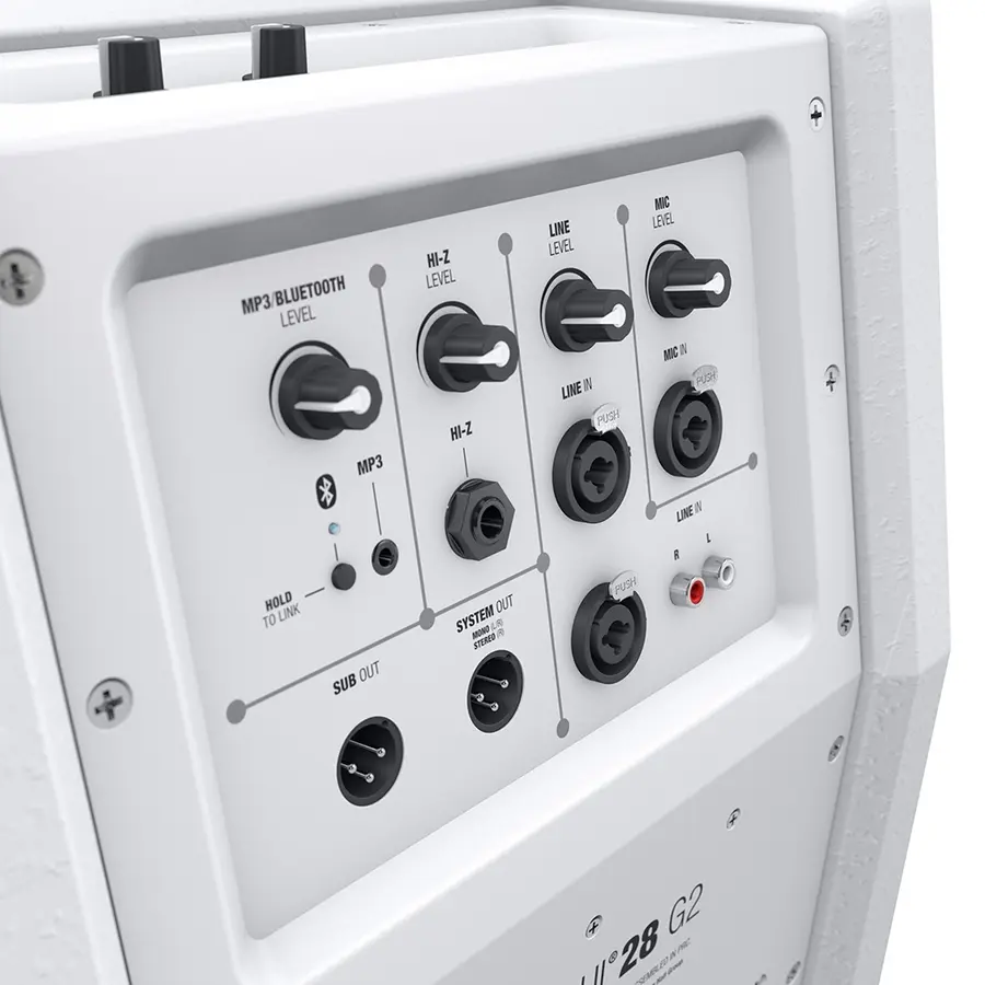 LD Systems MAUI 28 G2 W Compact Column PA with Mixer and Bluetooth white 