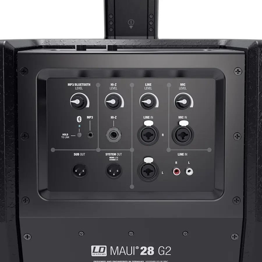 LD Systems MAUI 28 G2 Compact column PA with built-in mixer and Bluetooth, black 