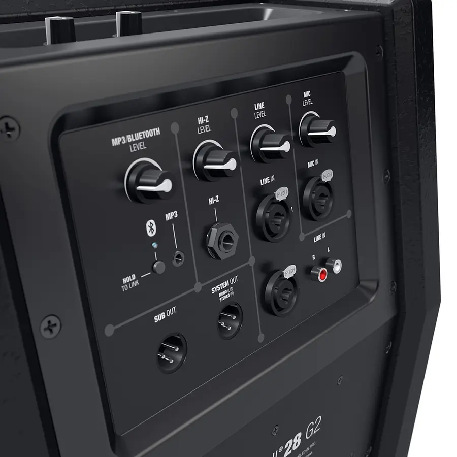 LD Systems MAUI 28 G2 Compact column PA with built-in mixer and Bluetooth, black 