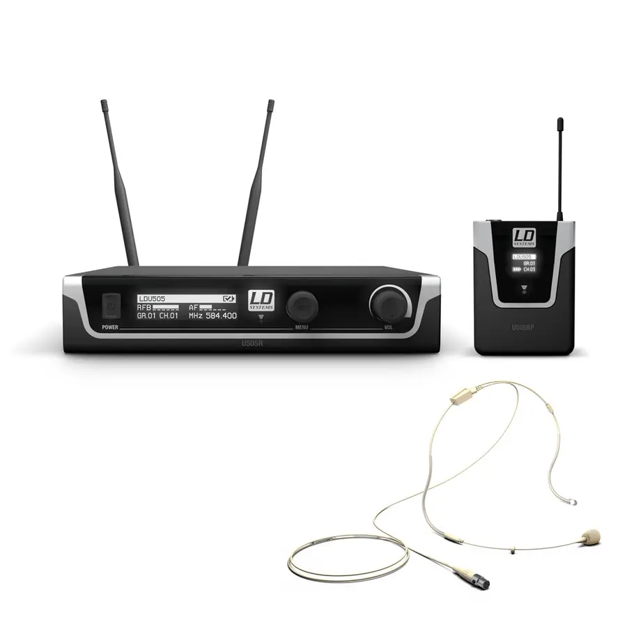 LD Systems U505 BPHH Wireless Headset beige 