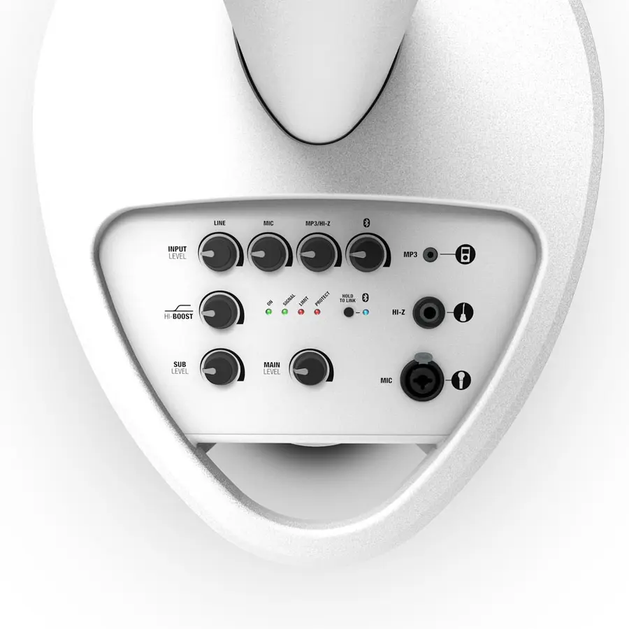 LD Systems MAUI 5 W Ultra Portable Column PA with Mixer and Bluetooth,White 