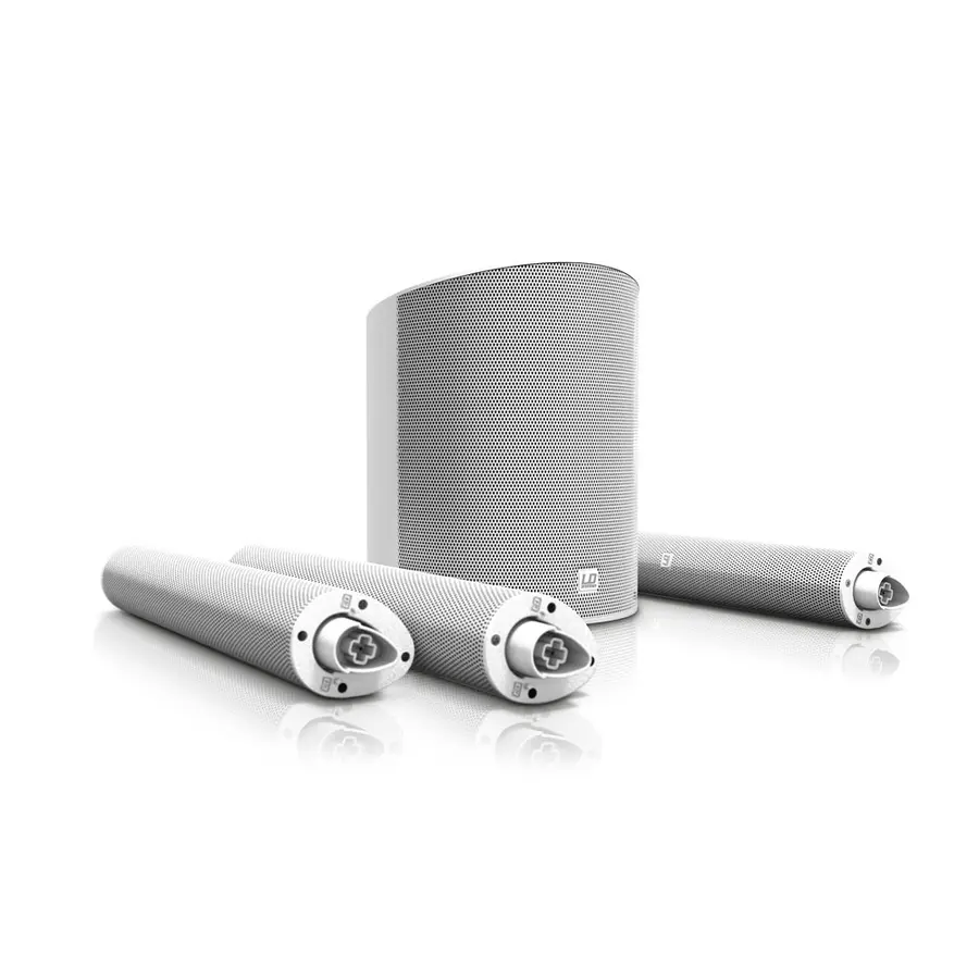 LD Systems MAUI 5 W Ultra Portable Column PA with Mixer and Bluetooth,White 