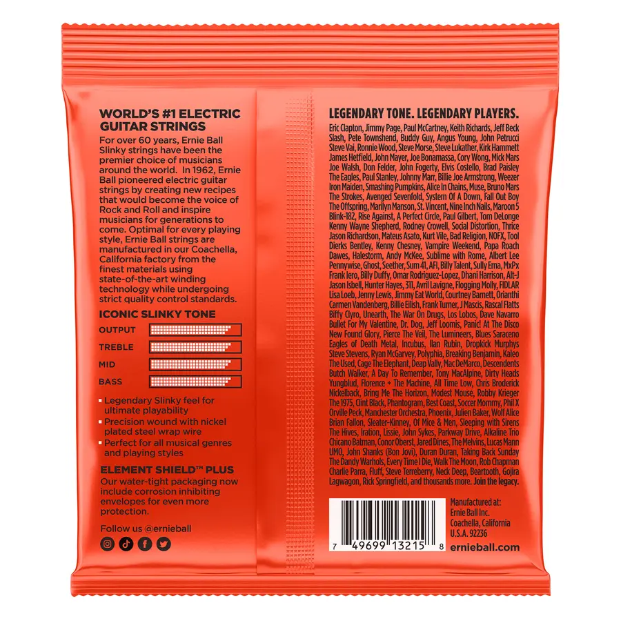 Ernie Ball EB-3215 3-pakning bulk (010-052) 
