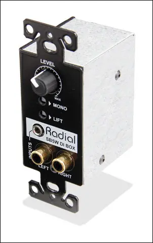 Radial SB-5W WallDI veggmontert passiv di-boks 