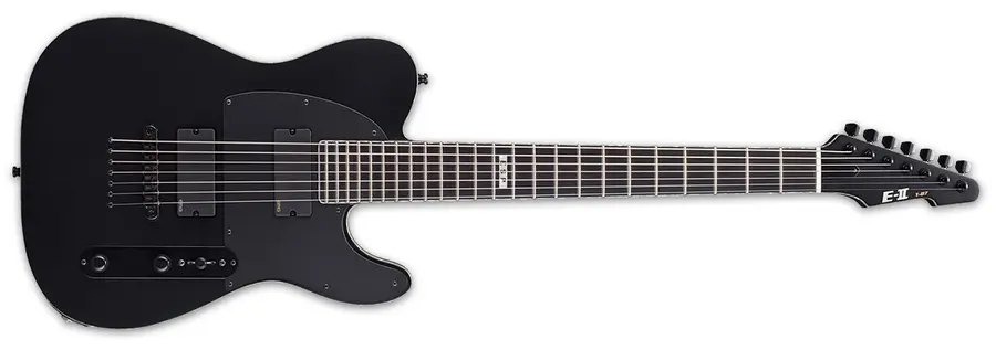 ESP E-II T-B7 Baritone Black Satin 