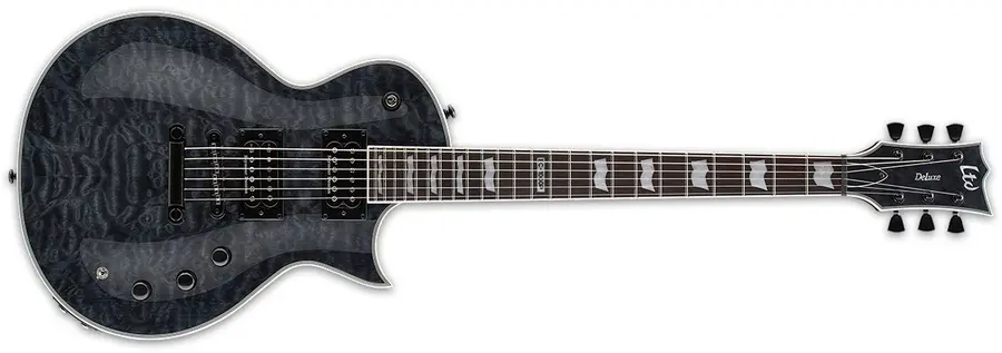 LTD EC 1000 Piezo QM Seethru Black 