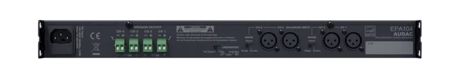 Audac EPA104 Vifteløs forsterker 