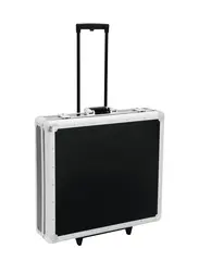 ROADINGER CD case, black, 200 CDs, with trolley