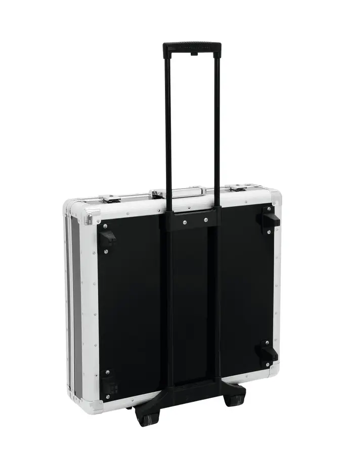ROADINGER CD case, black, 200 CDs, with trolley 