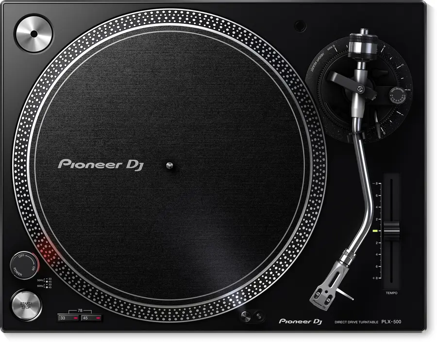 Pioneer PLX-500 Platespiller, Sort High Torque Direct Drive Turntable 