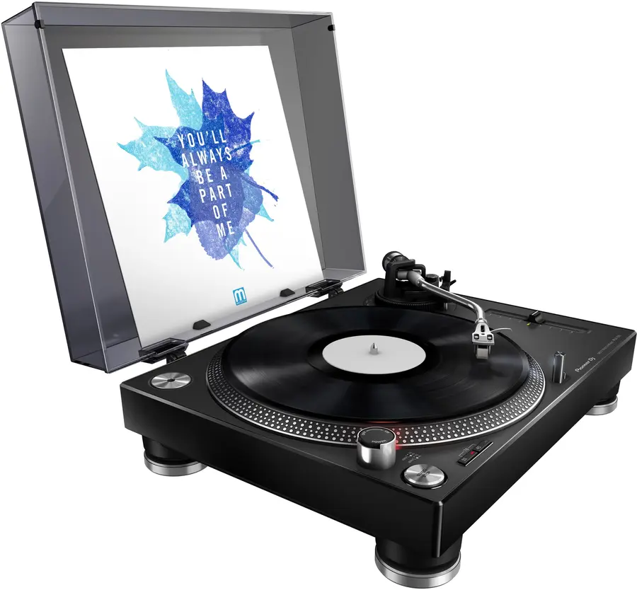 Pioneer PLX-500 Platespiller, Sort High Torque Direct Drive Turntable 