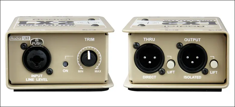 Radial LX2 Passive balanced line level splitter 