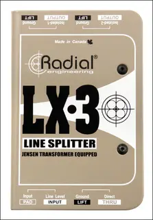 Radial LX3 Passive balanced line level splitter