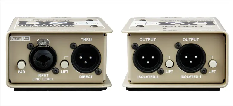 Radial LX3 Passive balanced line level splitter 