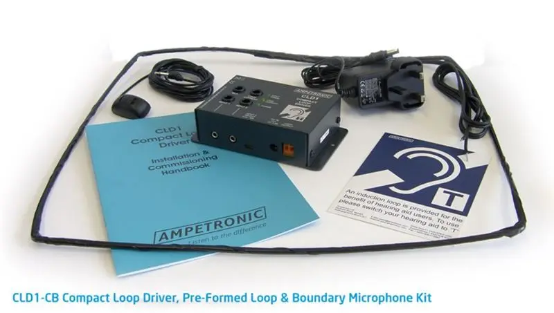 Ampetronic CLD1-CB Teleslynge Kit 2,4A Bordmikrofon Skranke 
