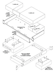 Ampetronic WML-1U Veggmonteringsbrakett for ILD122,ILD300, MP522
