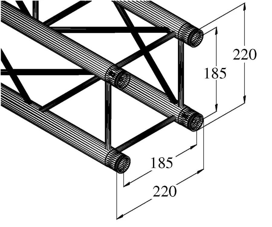 ALUTRUSS DECOLOCK DQ4-2500 4-Way Cross Beam 