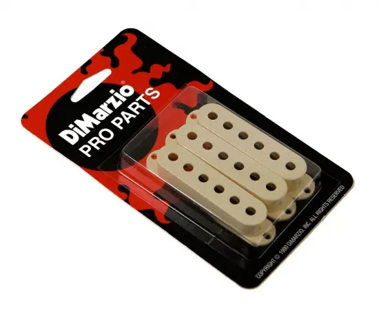 DIMARZIO DM2000AW Vintage Strat Pickup Cover Aged White 3-pakning 