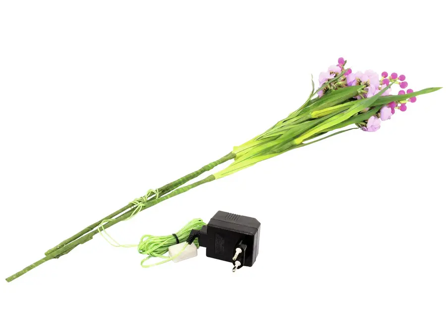 Europalms Arum set, 3 branches with LEDs pink 85cm 