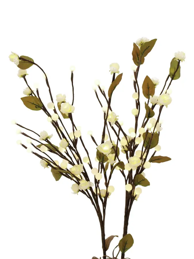 Europalms Camellia bow, with LEDs white, 50cm 